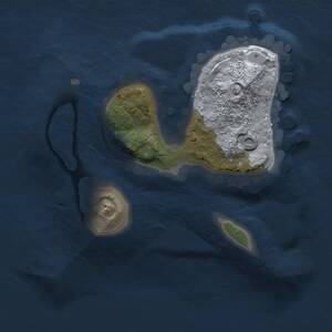 Thumbnail Rust Map: Procedural Map, Size: 1500, Seed: 2520, 1 Monuments