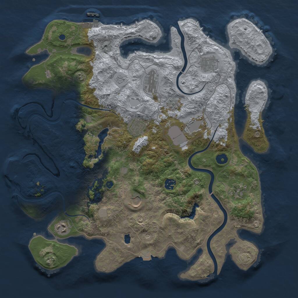 Rust Map: Procedural Map, Size: 4000, Seed: 1767398522, 15 Monuments