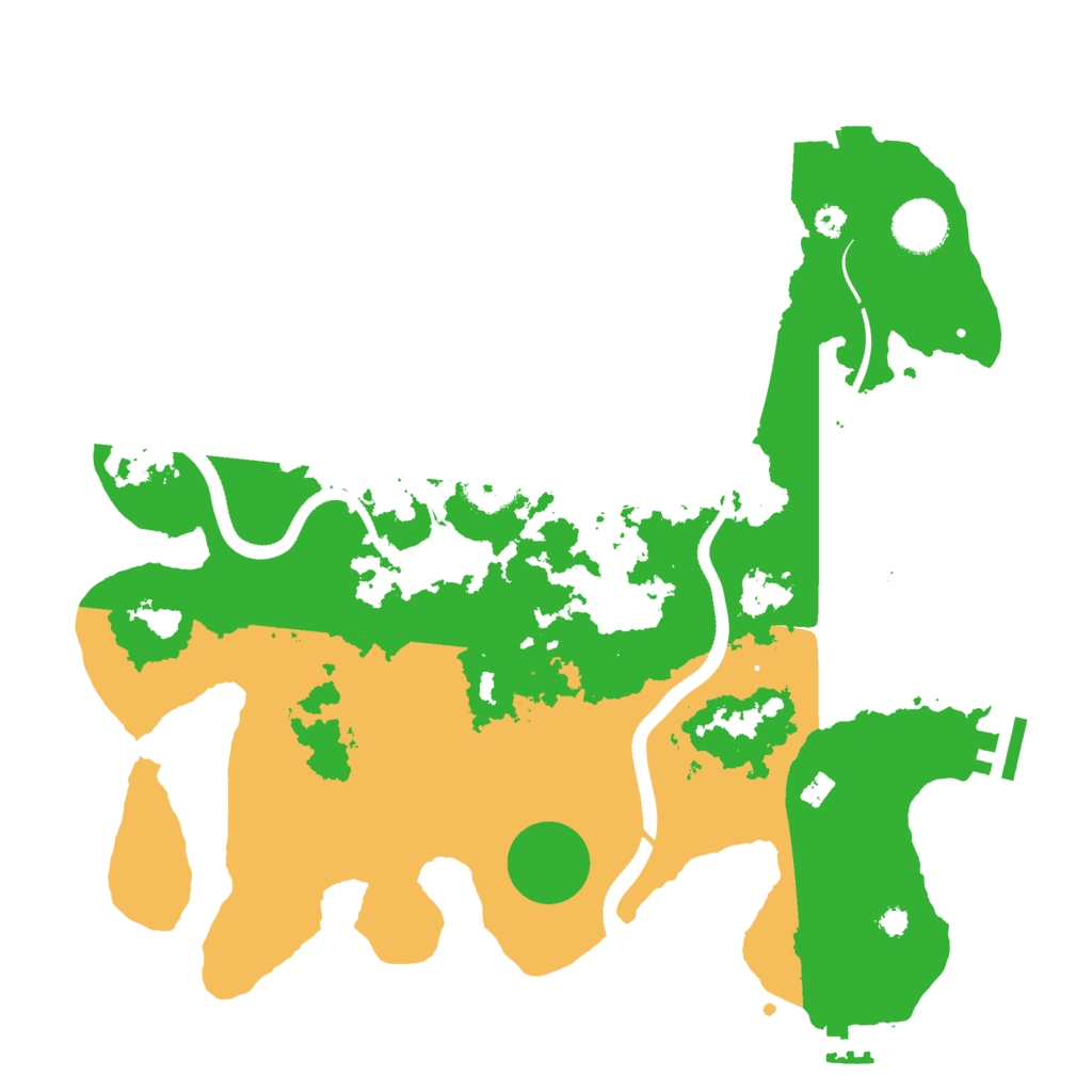 Biome Rust Map: Procedural Map, Size: 3500, Seed: 826657101