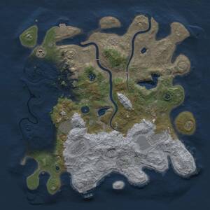 Thumbnail Rust Map: Procedural Map, Size: 4000, Seed: 788340449, 13 Monuments