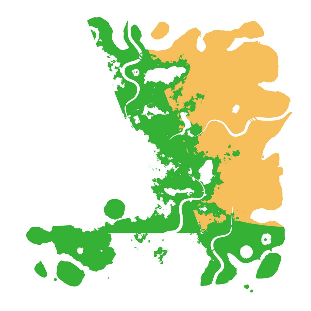 Biome Rust Map: Procedural Map, Size: 4300, Seed: 1689206219