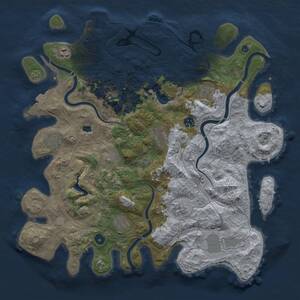 Thumbnail Rust Map: Procedural Map, Size: 4250, Seed: 1527597934, 16 Monuments