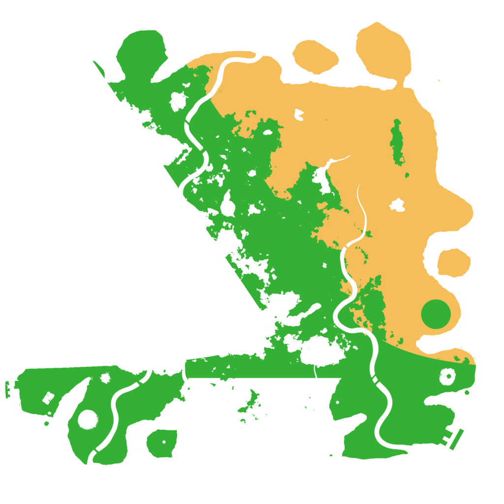 Biome Rust Map: Procedural Map, Size: 4500, Seed: 1516185355