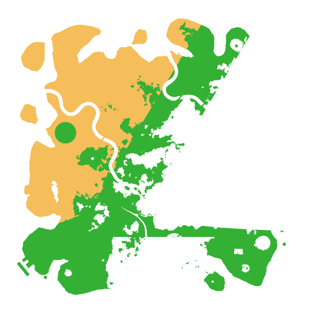 Biome Rust Map: Procedural Map, Size: 3900, Seed: 90743257