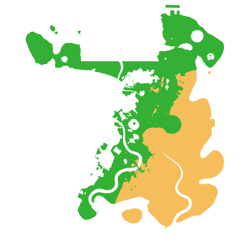 Biome Rust Map: Procedural Map, Size: 3500, Seed: 675480805
