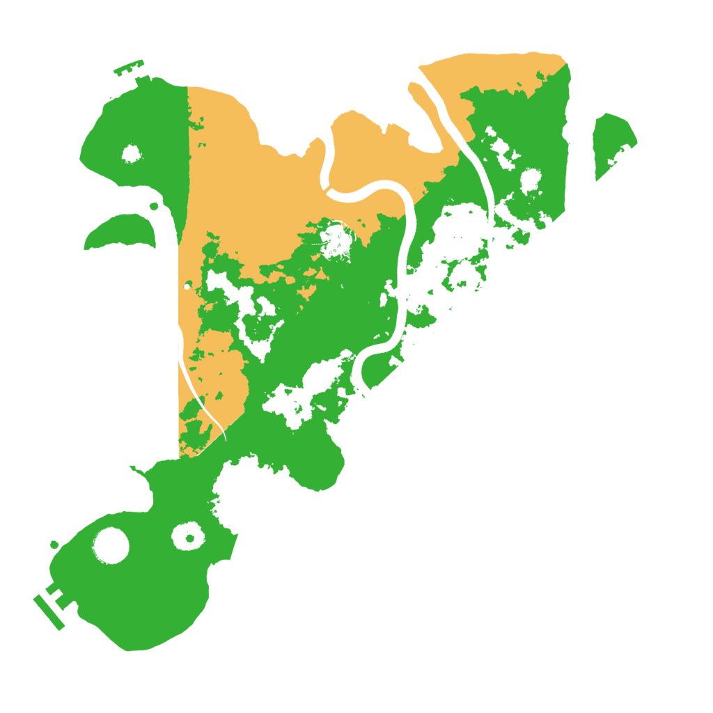 Biome Rust Map: Procedural Map, Size: 3500, Seed: 123243