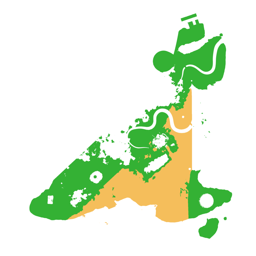 Biome Rust Map: Procedural Map, Size: 3200, Seed: 748392