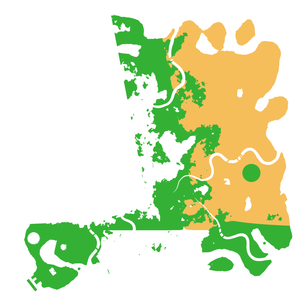 Biome Rust Map: Procedural Map, Size: 4500, Seed: 748287159