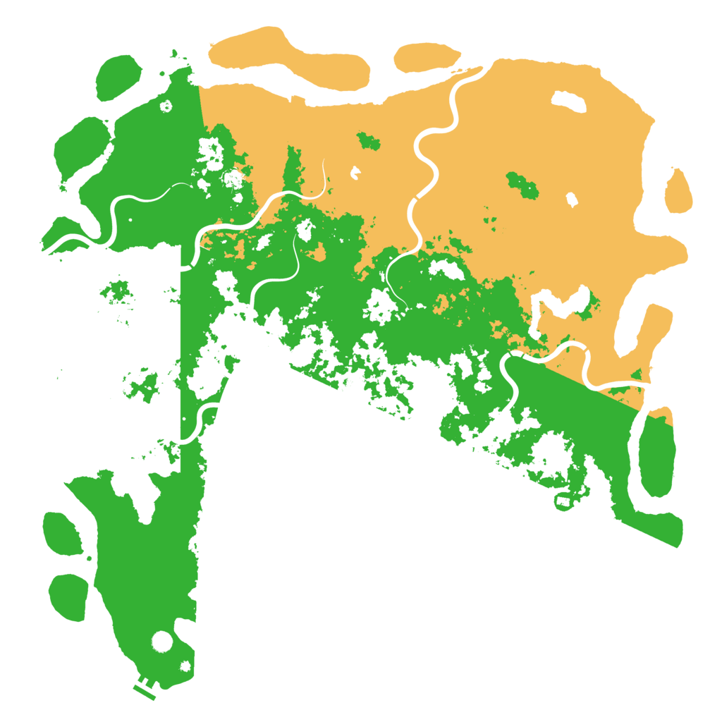 Biome Rust Map: Procedural Map, Size: 6000, Seed: 1037753156