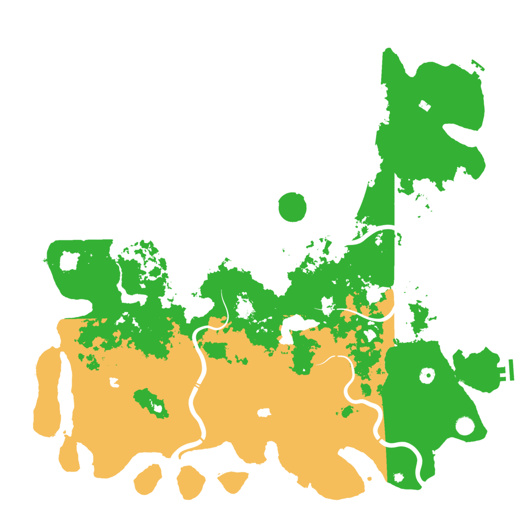 Biome Rust Map: Procedural Map, Size: 5000, Seed: 1411809190