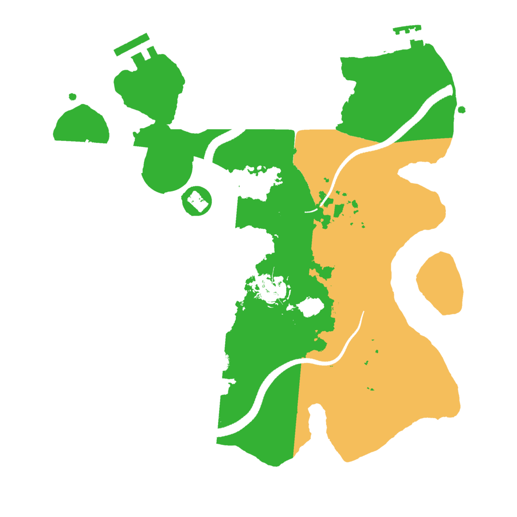 Biome Rust Map: Procedural Map, Size: 2800, Seed: 287945201