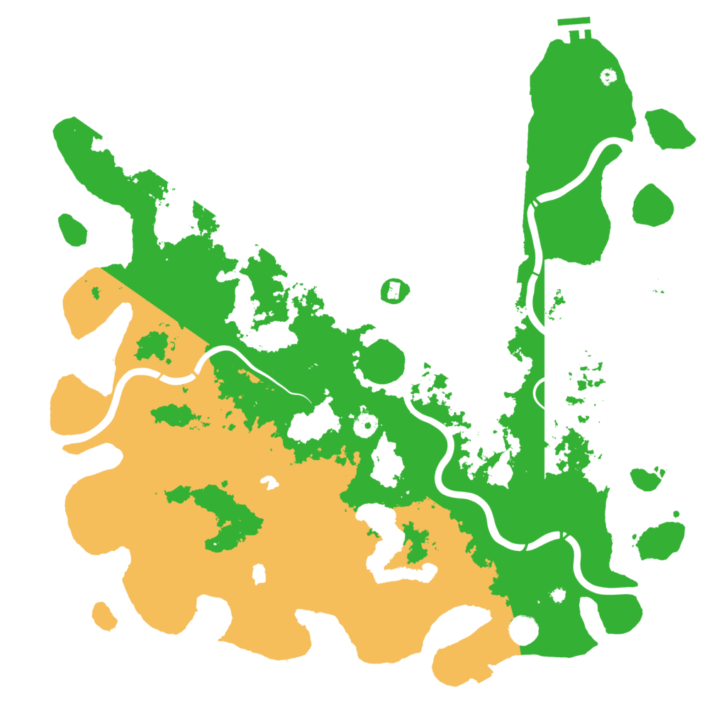 Biome Rust Map: Procedural Map, Size: 4500, Seed: 45573606