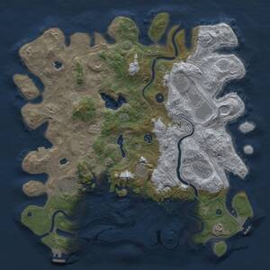 Thumbnail Rust Map: Procedural Map, Size: 4500, Seed: 565648756, 16 Monuments