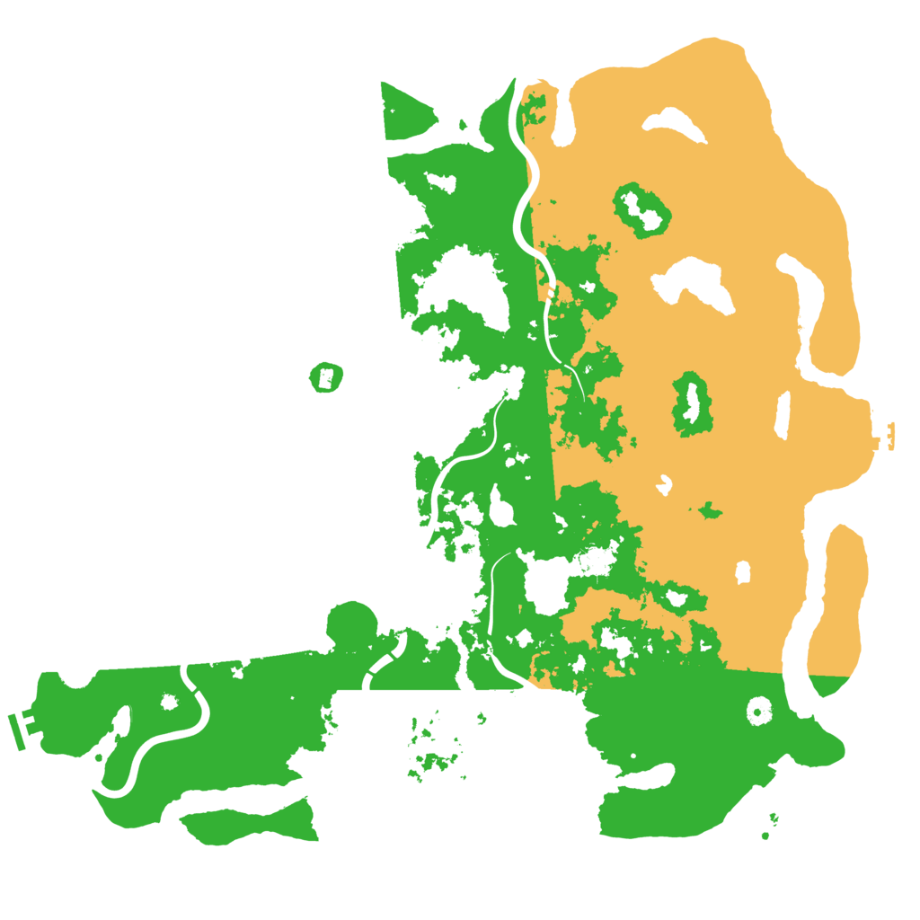 Biome Rust Map: Procedural Map, Size: 5000, Seed: 739017