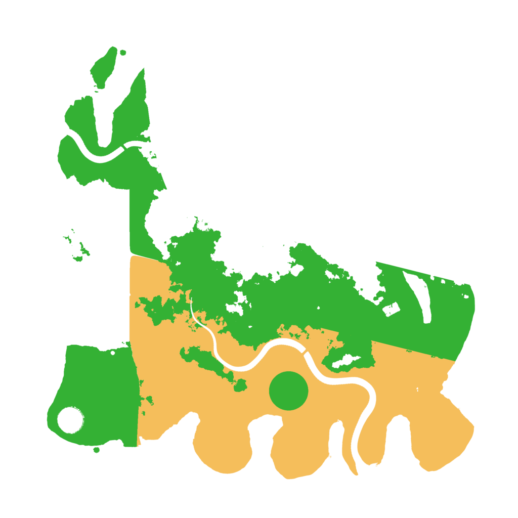 Biome Rust Map: Procedural Map, Size: 3500, Seed: 28438868