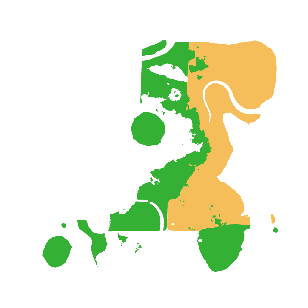 Biome Rust Map: Procedural Map, Size: 2500, Seed: 753544231