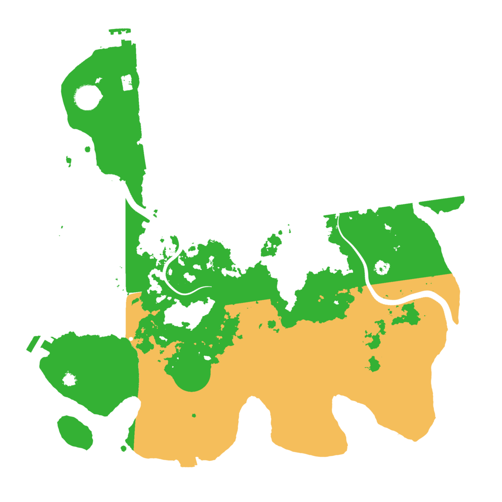 Biome Rust Map: Procedural Map, Size: 3500, Seed: 277215646