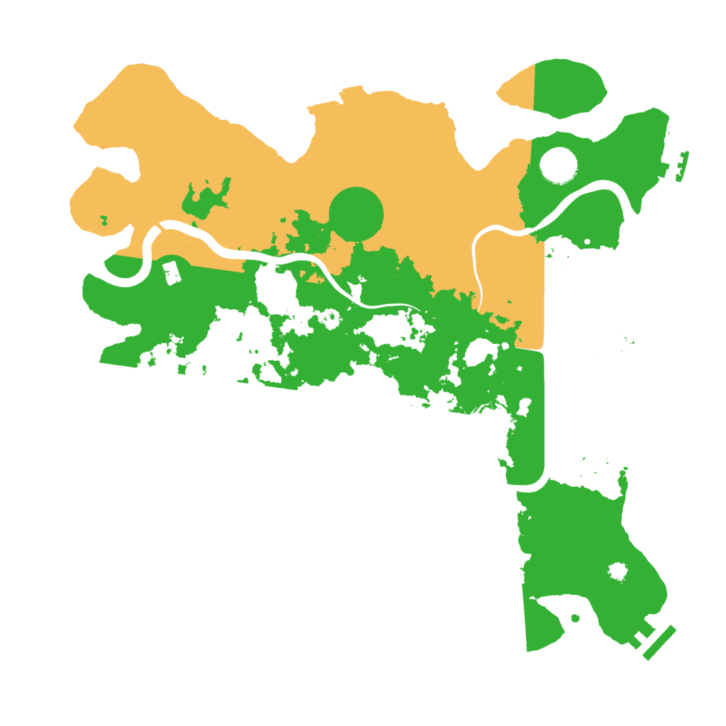 Biome Rust Map: Procedural Map, Size: 3500, Seed: 1105847988