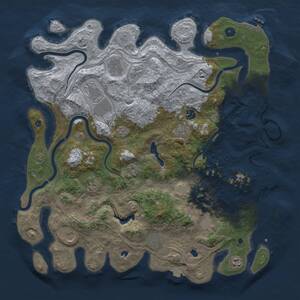 Thumbnail Rust Map: Procedural Map, Size: 4500, Seed: 606514948, 16 Monuments