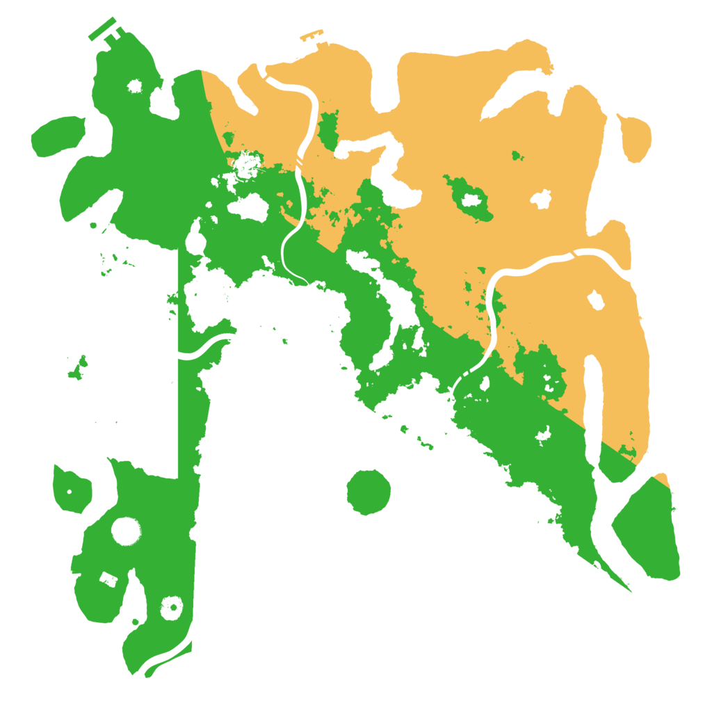 Biome Rust Map: Procedural Map, Size: 4500, Seed: 839349220