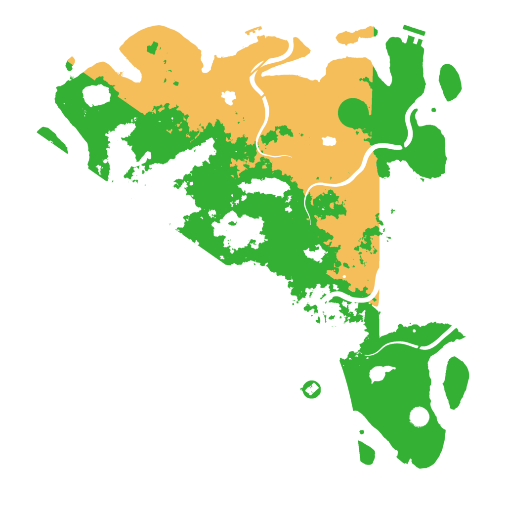 Biome Rust Map: Procedural Map, Size: 4500, Seed: 232193096
