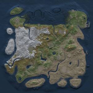 Thumbnail Rust Map: Procedural Map, Size: 4250, Seed: 67676767, 15 Monuments