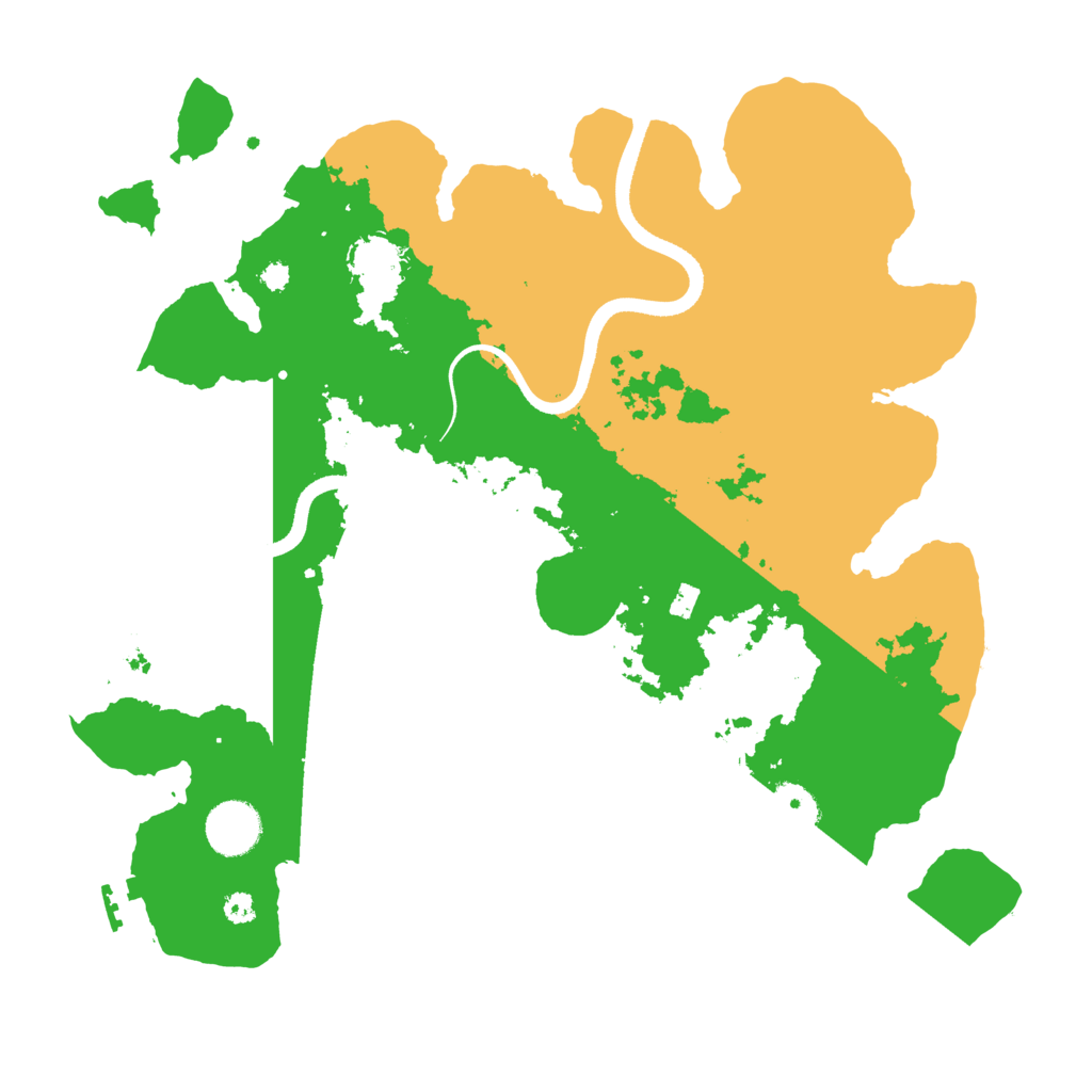 Biome Rust Map: Procedural Map, Size: 3500, Seed: 76786790