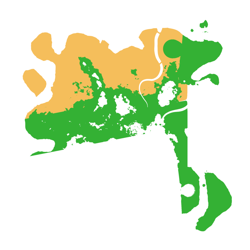 Biome Rust Map: Procedural Map, Size: 3500, Seed: 3241