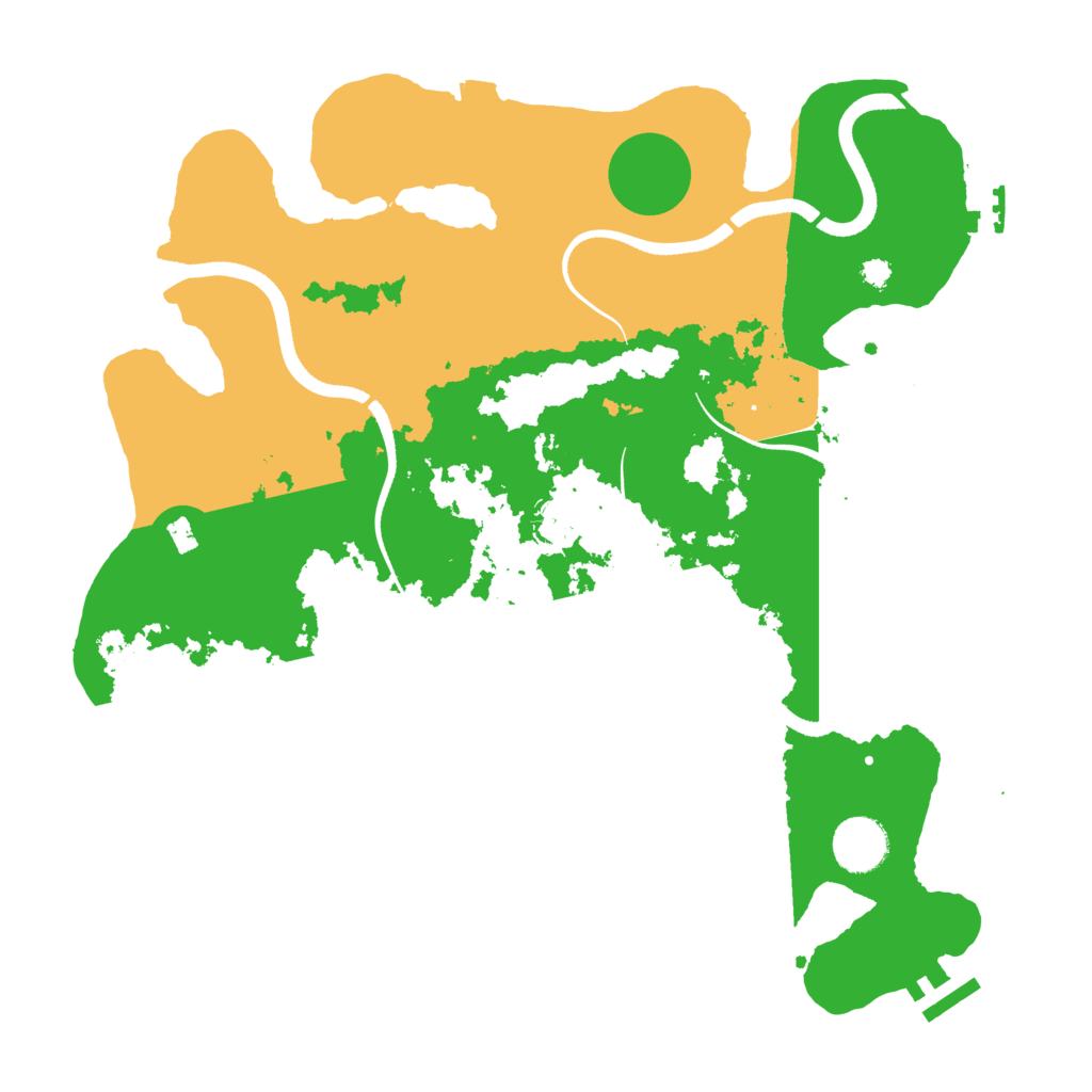 Biome Rust Map: Procedural Map, Size: 3500, Seed: 115681368