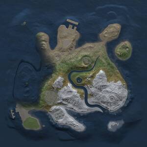 Thumbnail Rust Map: Procedural Map, Size: 2500, Seed: 2354252, 7 Monuments