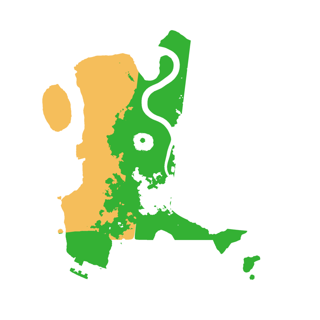 Biome Rust Map: Procedural Map, Size: 2500, Seed: 228278096