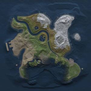 Thumbnail Rust Map: Procedural Map, Size: 2250, Seed: 482359355, 8 Monuments