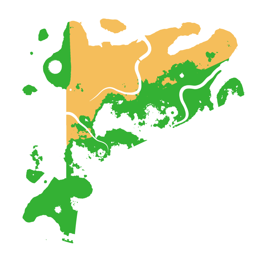 Biome Rust Map: Procedural Map, Size: 3500, Seed: 45788