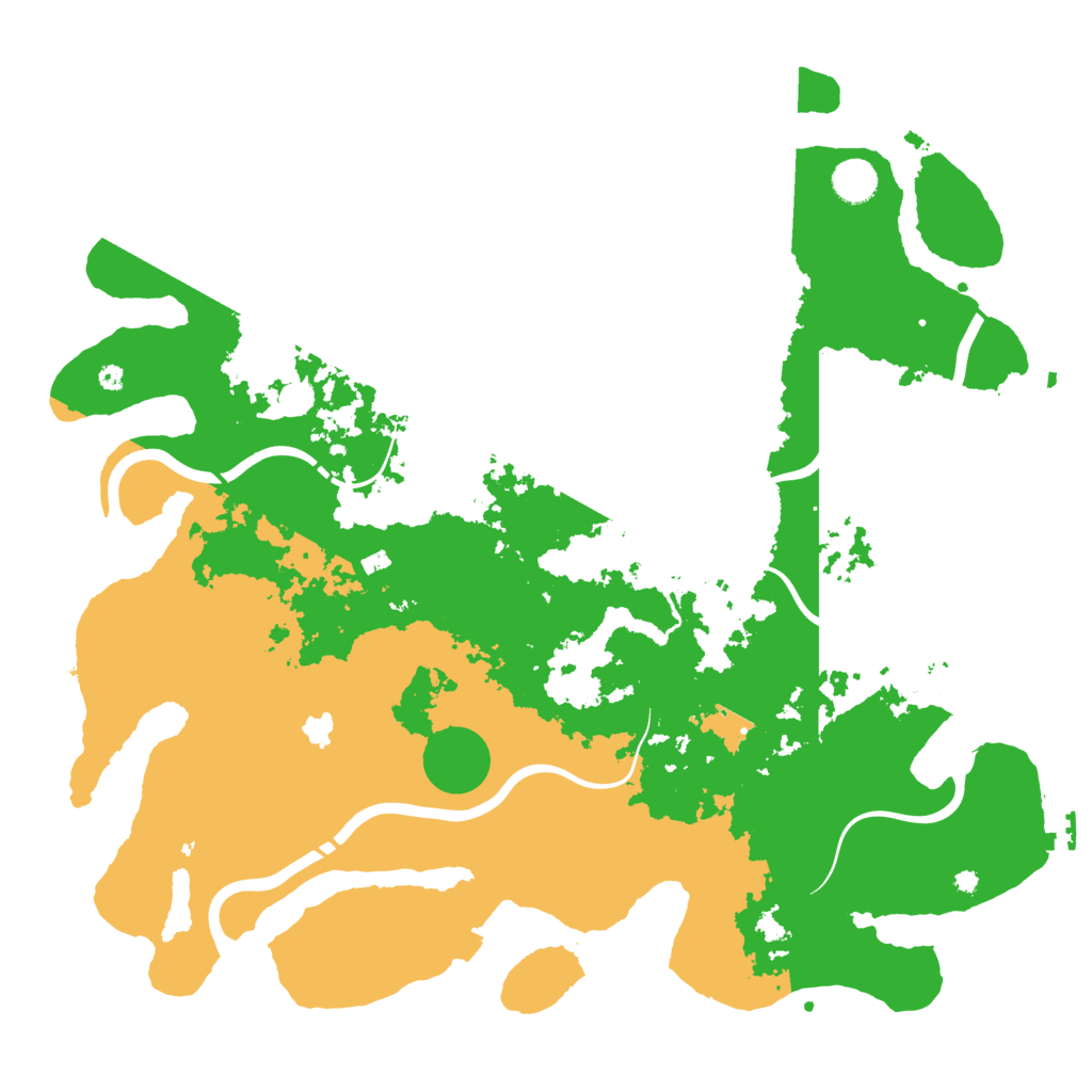 Biome Rust Map: Procedural Map, Size: 4300, Seed: 295516