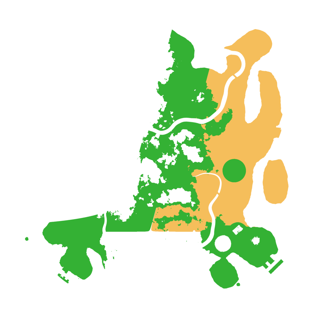 Biome Rust Map: Procedural Map, Size: 3500, Seed: 1104661112