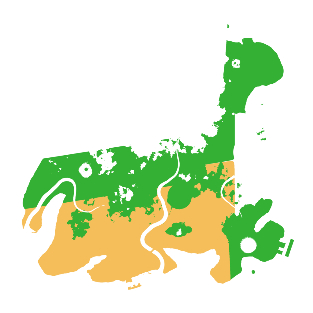 Biome Rust Map: Procedural Map, Size: 3500, Seed: 1254845890