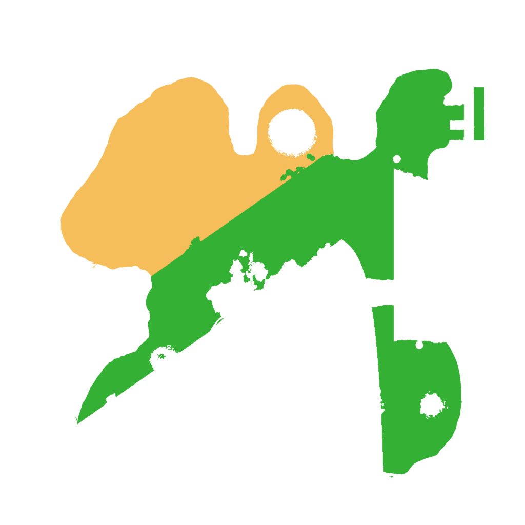 Biome Rust Map: Procedural Map, Size: 2000, Seed: 61157