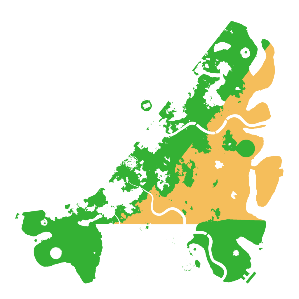 Biome Rust Map: Procedural Map, Size: 4500, Seed: 827271122