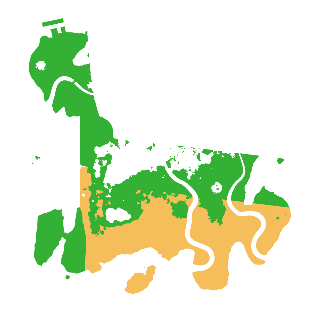 Biome Rust Map: Procedural Map, Size: 3000, Seed: 430426459
