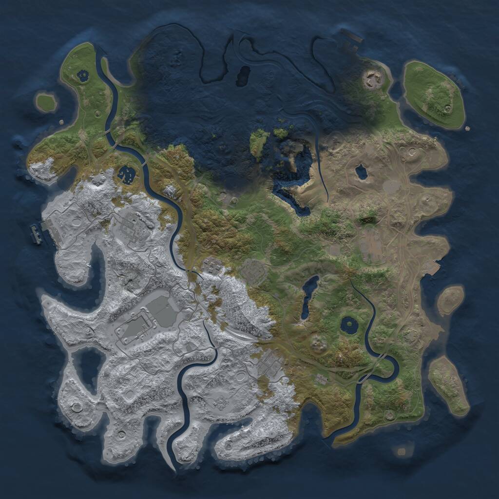 Rust Map: Procedural Map, Size: 4250, Seed: 1742455047, 15 Monuments