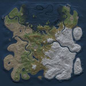 Thumbnail Rust Map: Procedural Map, Size: 4500, Seed: 397508238, 15 Monuments