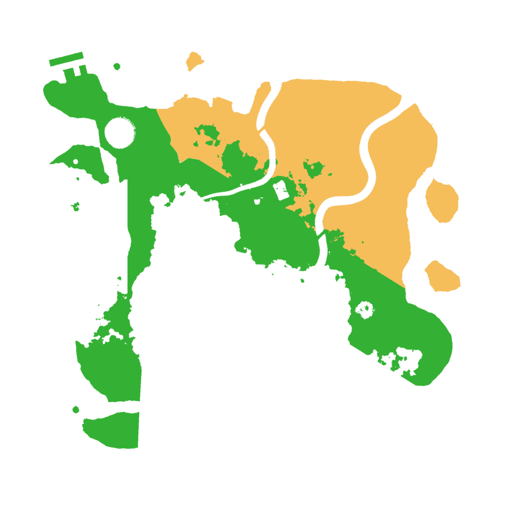 Biome Rust Map: Procedural Map, Size: 3000, Seed: 640365734