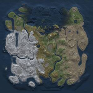 Thumbnail Rust Map: Procedural Map, Size: 4250, Seed: 163420957, 16 Monuments
