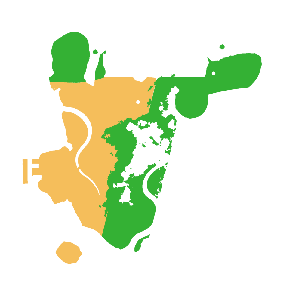 Biome Rust Map: Procedural Map, Size: 2500, Seed: 938452399