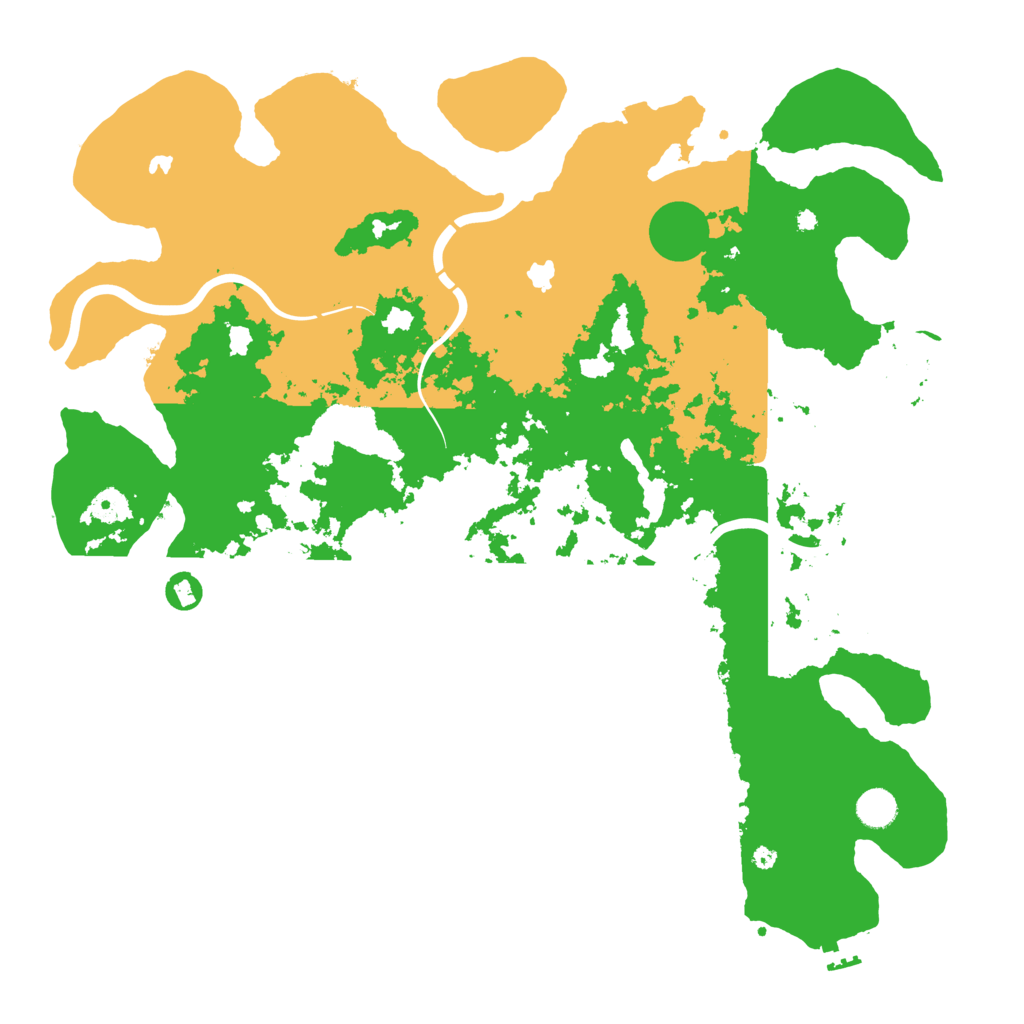 Biome Rust Map: Procedural Map, Size: 4500, Seed: 151184424