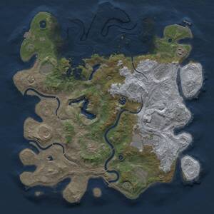 Thumbnail Rust Map: Procedural Map, Size: 4250, Seed: 583626, 16 Monuments