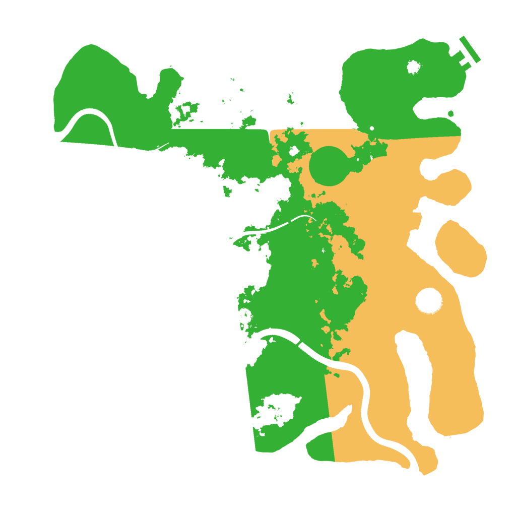 Biome Rust Map: Procedural Map, Size: 3500, Seed: 919136996