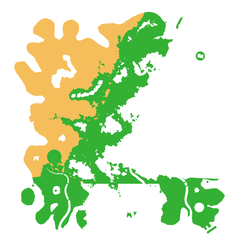 Biome Rust Map: Procedural Map, Size: 4500, Seed: 1346648373