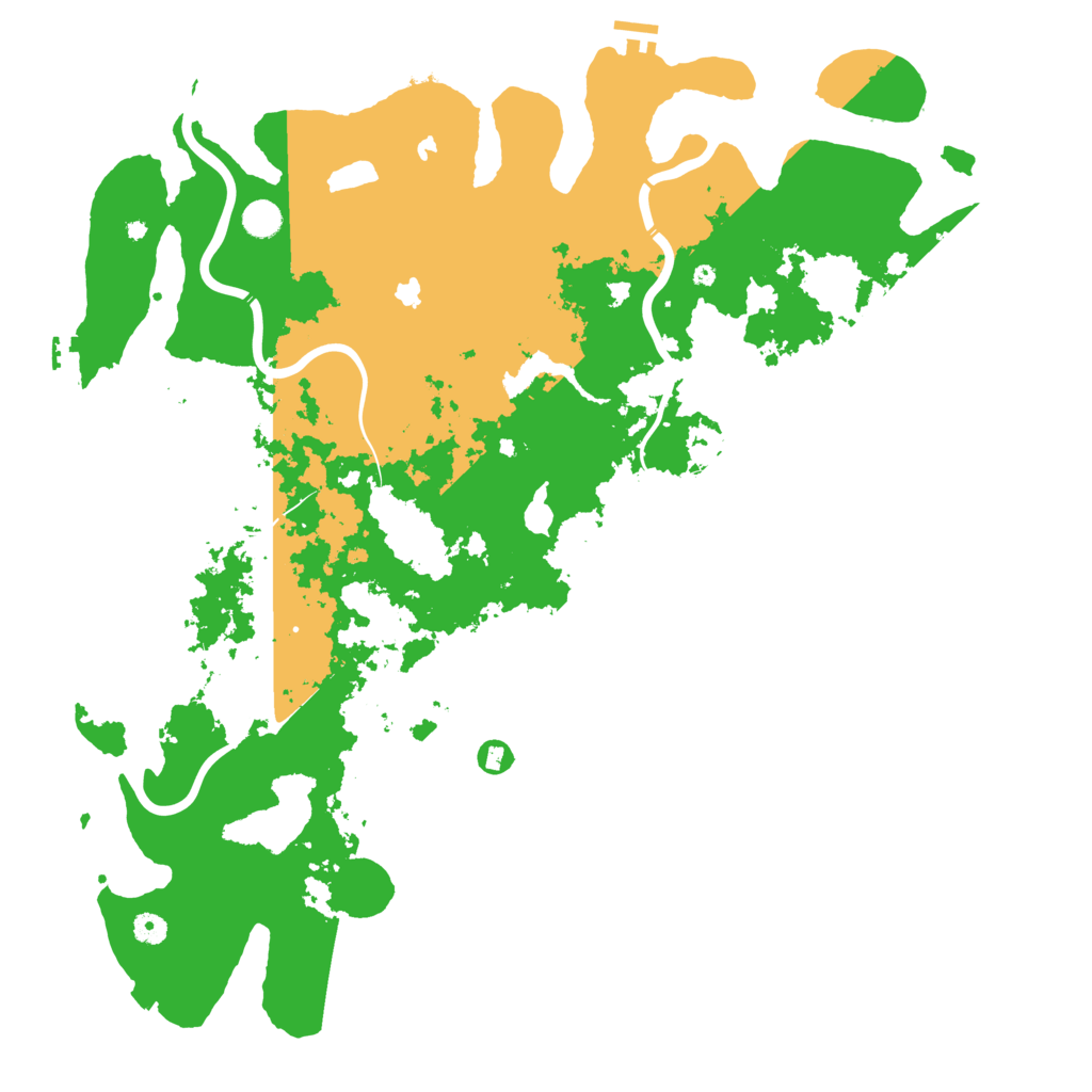 Biome Rust Map: Procedural Map, Size: 5000, Seed: 657356631