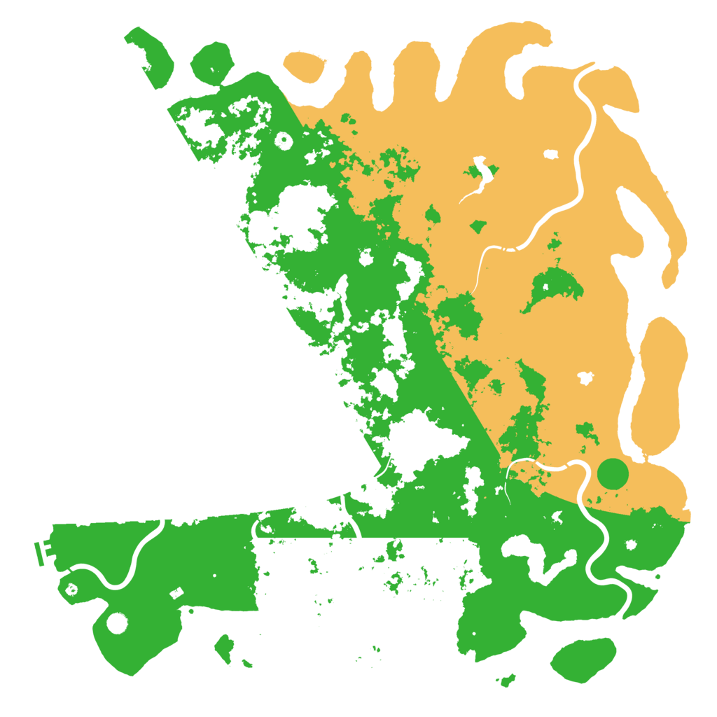 Biome Rust Map: Procedural Map, Size: 6000, Seed: 1694463710